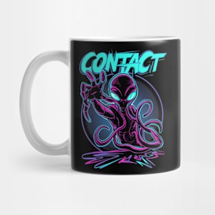 Contact - Neon Alien Mug